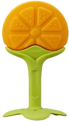 KRITIU Flexible Silicone Fruit Shape Teether for Baby Dental Care Teether BPA free Teether(Yellow)