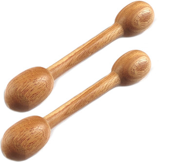 CarveNation Dumbbell Teether(Natural Wood)
