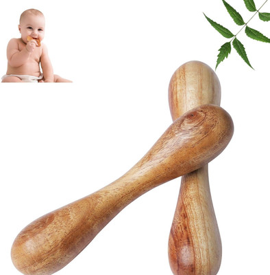 TINIGREEN Two-Dumbbell Teether(Natural)