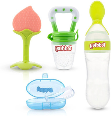 smilykid New_Nibbler Soother189 Teether and Feeder(Green)