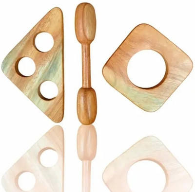 Aditya Creation Triangle Square and Dumble Shape Teether and Feeder(Beize)