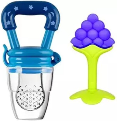 Babylib Silicon Fruit Feeder With Teether Teether and Feeder(Multicolor)