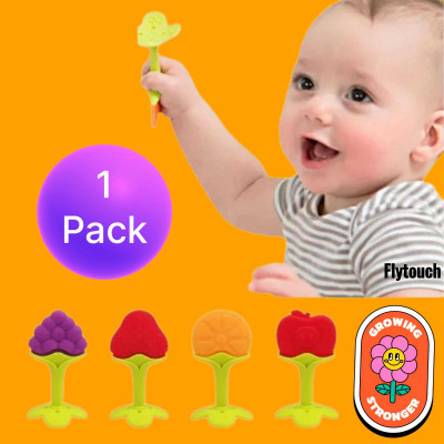AirSoft 1 Pc Baby Teether Fruit Shape Food/Feeder/Silicon Dental Care Teether & Fruit Teether(Multicolor)