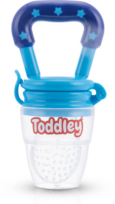 smilykid Silicone Food & Fruit Nibbler,Soft Pacifier Feeder,Teether for Baby 6+Month Baby Teether and Feeder(Blue)