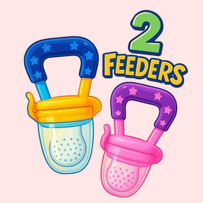 AirSoft BPA-Free Baby Fruit Pacifiers – 2-Pack Silicone Mesh Feeding Tools Feeder(Random Color (Safe Silicone Mesh for Self-Feeding))