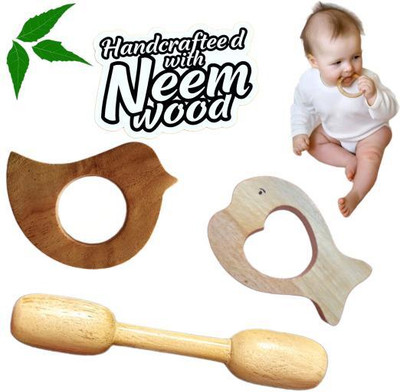 Aditya Creation Non-Toxic Teething Toy Antibacterial Teether(Beize)