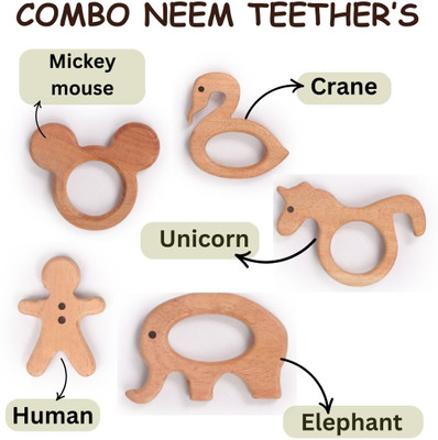 opatoys Combo Wooden neem Teether Teether(wooden)