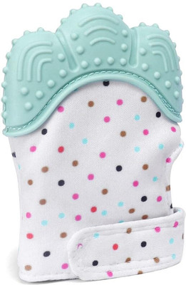 Nakshatraent Baby Silicon Mitten teether bpa Free Hand Glove for Easy Teething Teether(Multicolor)