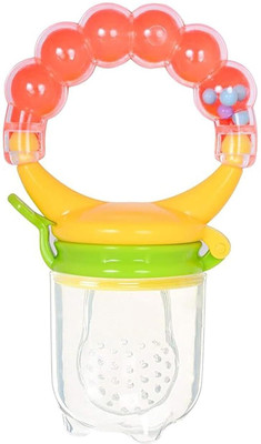 Sparkle Joy Baby's BPA-Free Silicone Food Nibbler for Fruit Teether and Feeder(Orange)