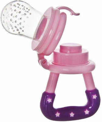 Mukky Baby Fresh Food Feeder Nipple Pacifier Teether and Feeder Teether and Feeder (multiclour )pack of 1 Teether and Feeder(Pink)