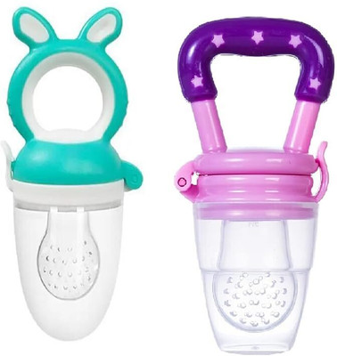 Chicbunny Different design fruit nibbler with extra mesh pack of 2 Feeder(Multicolor)