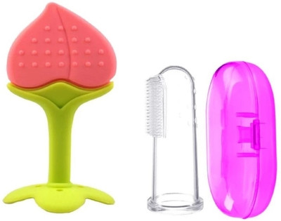 Shrinath Enterprises Fruit Shape Soft Silicone Teething Toys Teether(multicolor1)