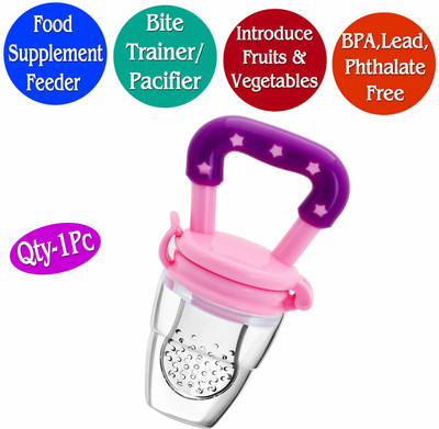 Digital Comm Baby Fresh Fruit Food Feeder Nibbler Pacifier Toddlers Infants Kids Teether Teether and Feeder(Multicolor)