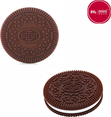 minimavin Silicon teether I BPA, PVC & Phthalate Free Oreo Shaped Teether(Brown)