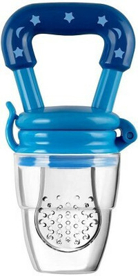 DECRONICS Silicone Food/Fruit Nibbler, Pacifier, Feeder, Teether, Nipple for Baby Teether and Feeder(Blue)