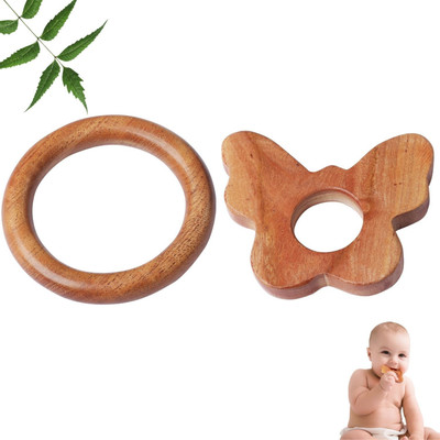 TINIGREEN BUTTERFLY-RING Teether(Natural)