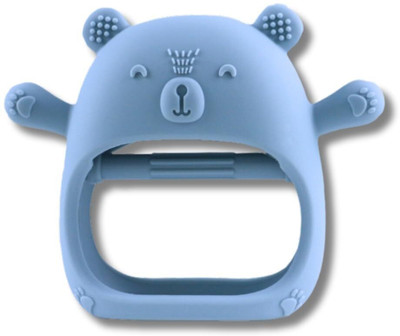 GUCHIGU Wearable Silicone Teether for Baby 6-12 Months Teether(Blue)