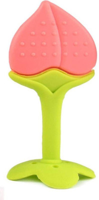 K3NTERPRISES Baby Teething Toys Soft and Natural Fruit Shape Teether Teether(Beige, Green)