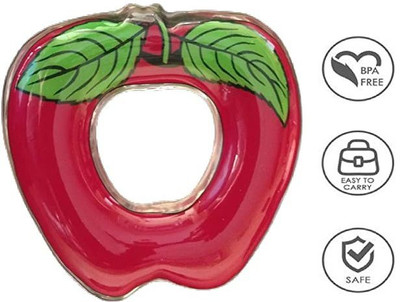 JRYU Water Filled Soft BPA-Free Cooling Apple Shape Teether -T34 Teether(Multicolor)