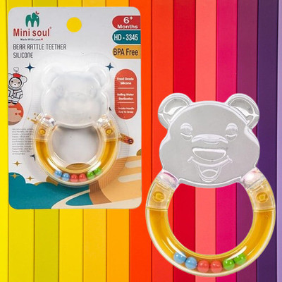 DIVAGH BEARSILLICON-THEETH-A634 Teether(Multicolor)