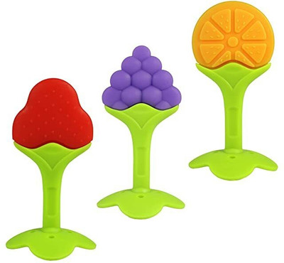 K3NTERPRISES 3 fruit Teether(Multicolor)