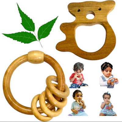 Shreeja Shilpcraft A Natural and Safe Teething Toy Teether and Feeder(Brown)