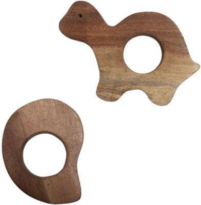 Naari Mart Neem Wooden Teether Combo For Kids First Toy Teether(Brown)