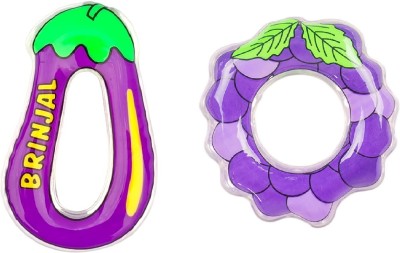 vworld creative baby water filled teethers (brinjal+grapes) Teether(Multicolor)