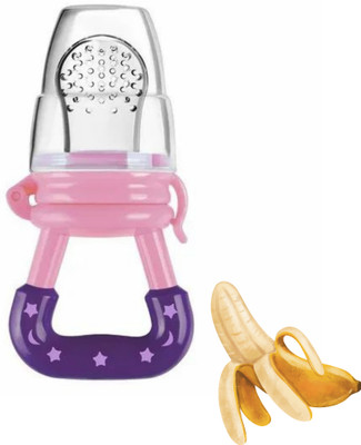 aapni dukan SST Sales Baby Food And Fruit Nibbler & Pacifier Teether BPA Free Nibbler NH103 Feeder(Multicolor)