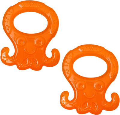 Adore Luscious Water Filled EVA Teethers - 2pack Teether(Octo Orange)