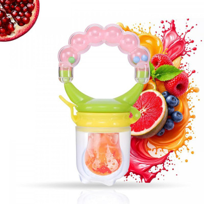 PRANT Baby Natural Fruit & Food Feeder | Baby Food Feeder | Baby Food Pacifier with Holder(Multicolor)