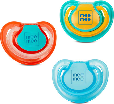 MeeMee BPA Free Apple Orthodontic Soft Silicone baby pacifier/teether/soother for kids Teether(Multicolor)