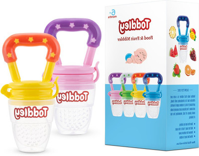 smilykid New_Nibbler Soother99 Teether and Feeder(Pink , Yellow)