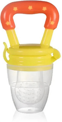 AKSTARS Baby Fruit Pacifier Feeder – Soft Silicone Nipple for Fresh Food Feeding Teether and Feeder(Yellow)