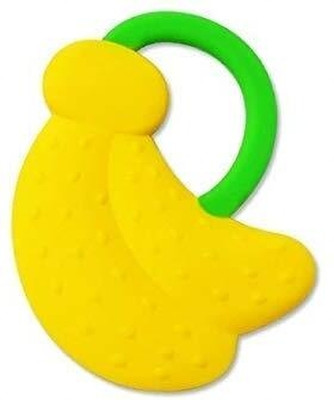 Sparkle Joy Fruit Shape Silicone Teethers Soft Stick Chews Nibbler for Baby Care Teether Teether(Yellow)