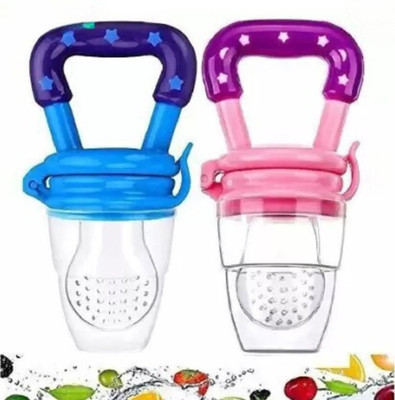 ROMYCRON BPA Free Silicone Baby Food Feeder & Baby Fruit Nibbler Teether and Feeder(Multicolor)