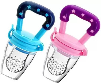 SMILEY APPU CLOTHING Food/Fruit Nibbler with Extra Mesh, Soft Pacifier/Feeder,Teether For Baby Feeder Feeder(Multicolor)