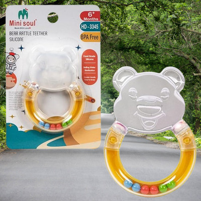 DIVAGH BEARSILLICON-THEETH-A703 Teether(Multicolor)