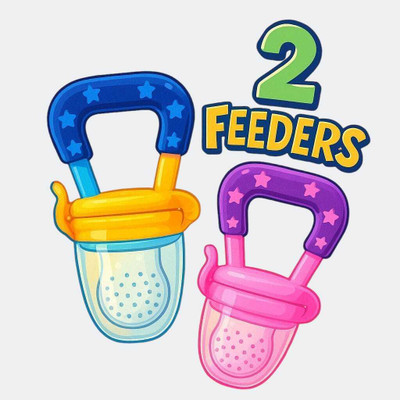 AirSoft Feeding Pacifier for Infants – 2-Pack Silicone Mesh Feeder for Fruits Feeder(Random Color (Safe Silicone Mesh for Self-Feeding))