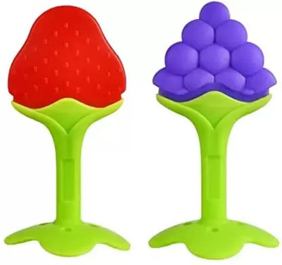 FASHIONMINI Silicon Baby Teethers For New born with Storage Box, BPA-Free, (2 Pcs) Teether Teether(Assorted14)