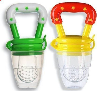 smilykid New_Nibbler Soother163 Teether and Feeder(Green&Yellow)