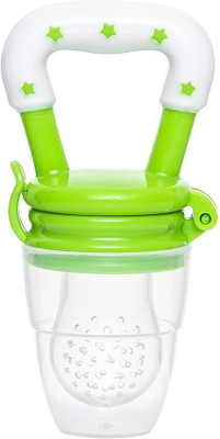 SIPRO Silicone Food/Fruit Nibbler, Soft Pacifier & Feeder (Joystar Green) Feeder(Green)