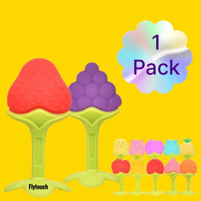 FlyTouch 1 Pc Good Quality Silicone Baby Teether Sensory Development Silicone Teether Teether(Multicolor)