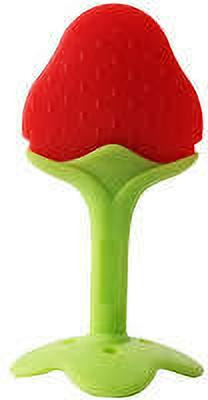 Kajaree silicone BPA free fruit shape Teethers with Storage Box for Babies (Pack of 1) Teether(Red)