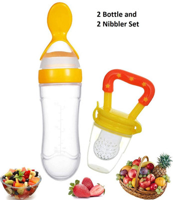 SuperDaze Fresh Food Feeder, Infant Teether Nibbler Toys, for Toddlers & Kid- Combo of 2 Feeder(Yellow)