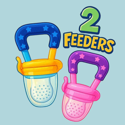 AirSoft Fruit Feeders with Mesh – 2-Pack Silicone Baby Pacifiers for Weaning Feeder(Random Color (Safe Silicone Mesh for Self-Feeding))