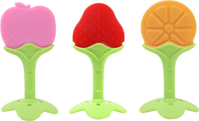 Muma's Love Pieces Combo Set For Your New Born Babies Teether and Teether and Feeder(Blue, Pink)