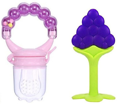 smilykid New_Nibbler Soother137 Teether and Feeder(Multicolor)