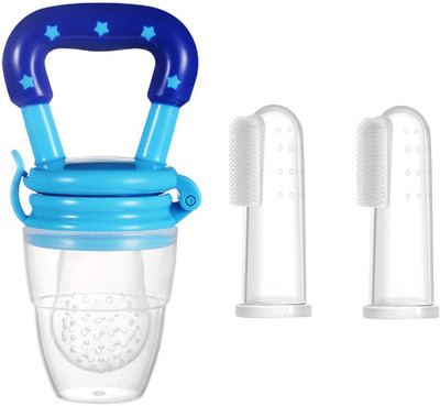 SHISHI SHISHI7392Silicone Fruit Teether for Baby Teether and Feeder(White)