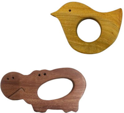 Naari Mart Neem Wooden Teether Combo For Kids First Toy Teether(Brown)